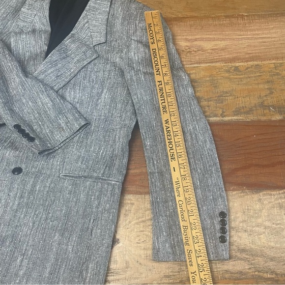 Cellini Men’s double breasted linen blend sport jacket business - Picture 5 of 10